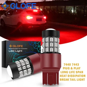 2X CANBUS 7443 7444 7440 7441 LED Bombillas Luz de freno Lámpara Rojo Súper Brillante - Imagen 1 de 6
