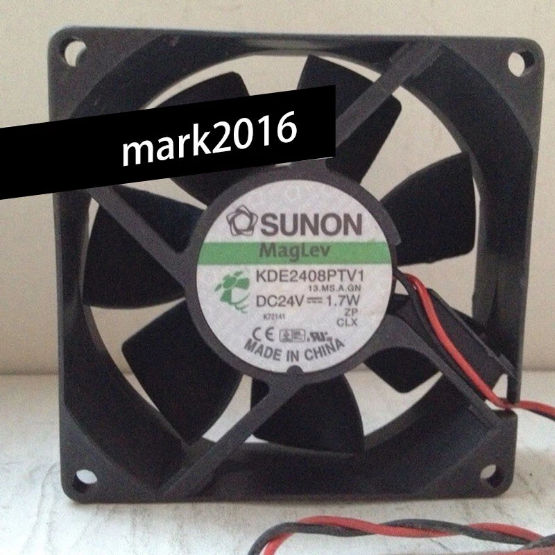 Original Sunon KDE2408PTV1 DC 24V 1.7W 80*80*25 8CM 2-wire Inverter Cooling Fan - Image 1 of 1