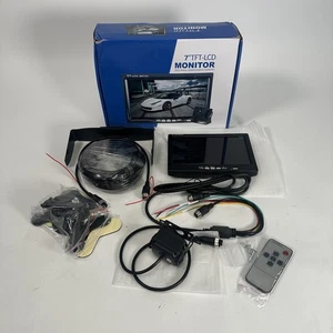 7" TFT LCD Monitor Vehicle Rearview Reversing Car Parking Camera New - Picture 1 of 7