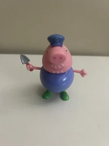 Jazzware Peppa Pig 3" große Figur Opa Schwein Gartenfigur Spielzeug Rarität - Bild 1 von 4