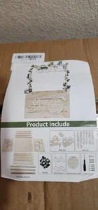 Baby Shower Crate Closet, Wooden Basket With Hangers, Beige - Picture 1 of 5