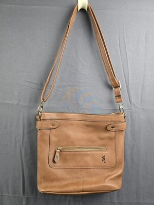 Browning Catrina Ladies Faux Brown Leather Concealed Carry Crossbody Purse As Is - Image 1 of 4