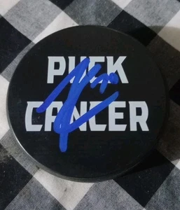 Tanner Pearson Signed Puck Cancer Le Puck Vegas Golden Knights - Picture 1 of 1