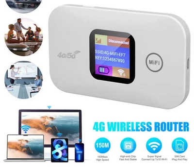4GLTE portable mobile wireless WLAN router hotspot WiFi modem SIM card - Bild 1 von 4