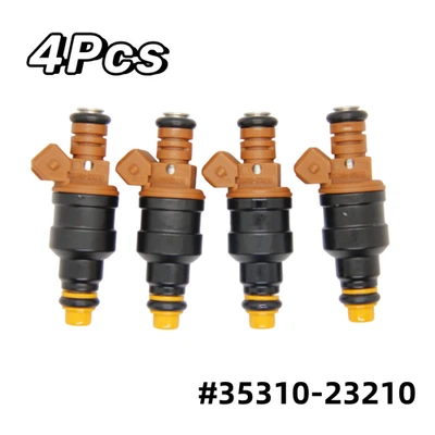 #35310-23210 4PCS injetores de combustível para 1997-2001 Hyundai Tiburon Elantra 2.0L I4 - Imagem 1 de 4