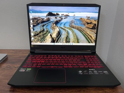Acer Nitro 5 15.6" Laptop | Ryzen 4600H, 8GB, 256GB, GTX1650, FHD, WIN11 - Image 1 of 4
