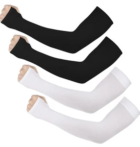 4 Paires Manchettes de Bras pour Hommes et Femmes, Protection Anti-UV, Running - Imagen 1 de 9