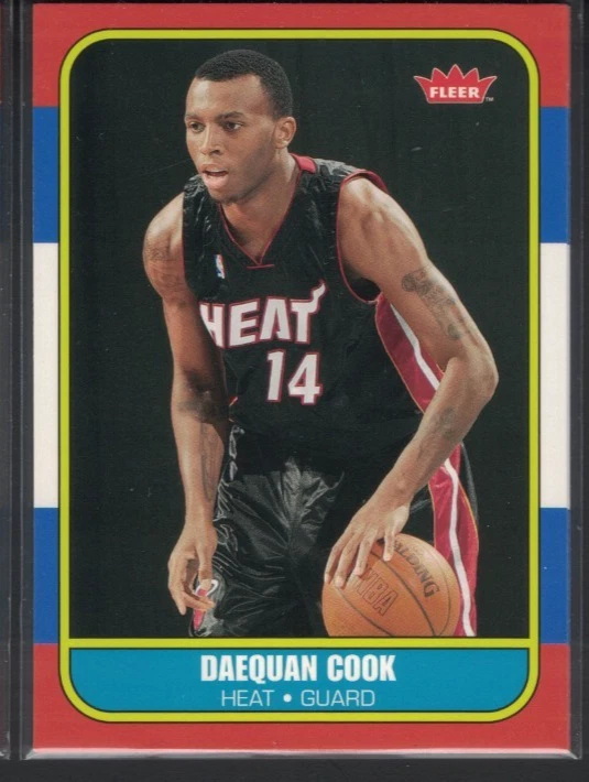 Fleer Daequan Cook RC #86R-139 2007-08 retro novato 1986-87 Heat Foto 1 de 1