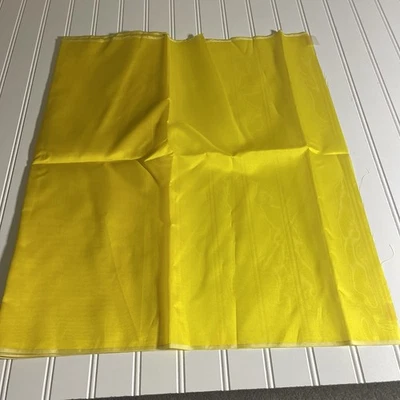 SILK Yellow FABRIC 3 Yards x 22 Inches Wide or 108 Inches x 22 Wide - Image 1 of 4