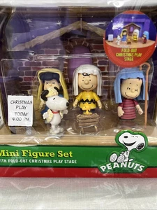 Peanuts Mini Figurenset ausklappbar Weihnachten Spielbühne Krippe Peanuts Gang 2012 - Bild 1 von 5