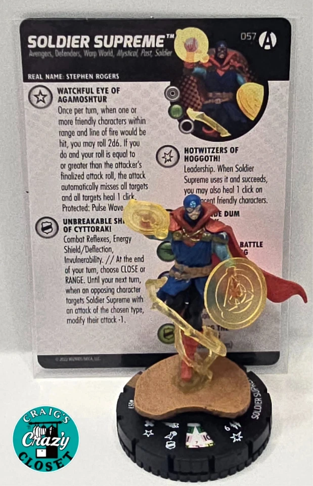HeroClix Soldier Supreme 057 Marvel Avengers Forever Set New Chase - Image 1 of 1