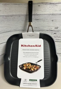 NEU KitchenAid Grillpfanne 11,25" Premium Harteloxiert Antihaft Schwarz - Bild 1 von 4