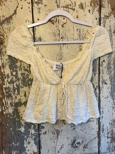 Top corto Prince Polly volantes crema talla 4 - Imagen 1 de 5