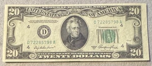 FR 2060-D $20 1950 A Federal Reserve Note US -Cleveland District - Picture 1 of 2