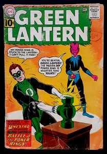 GREEN LANTERN & SINESTRO 1961 #9 DC Comic Silver Age 'Battle of the Power Rings' - Picture 1 of 11