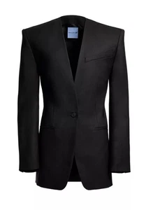 Thierry Mugler X H&M oversized baggy Black Wool Blazer Size XL rare luxury - Picture 1 of 12