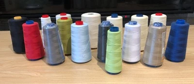 Large BUNDLE LOT of OVERLOCKER SEWING MACHINE THREAD - 16 CONES - Image 1 of 4