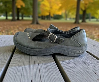 Keen Verona Women US 7.5 Green Leather Mary Jane Walking Hiking Comfort Shoes C8 - Image 1 of 4