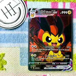 Yveltal Pikachu VCOS Pokemon Karte Holo Cosplay ART - Bild 1 von 2