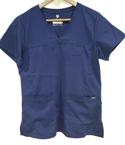 Adar Pro Scrub Top Black Womens Medium - Picture 1 of 3