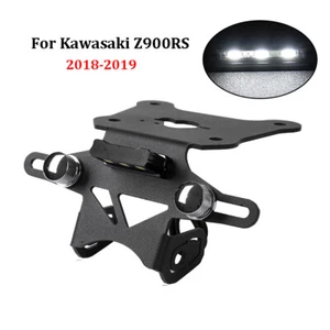 Rear License Plate Holder Bracket with Light For Kawasaki Z900RS 2018-2022 - Picture 1 of 13