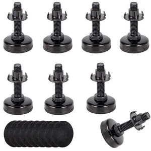 heavy duty furniture levelers 8 pack 3/8-16 threaded leveling feet adjustabl - Picture 1 of 6