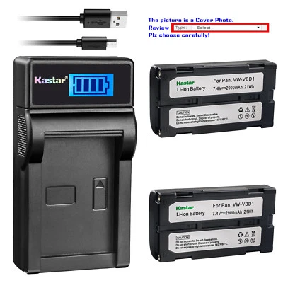 Cargador USB de batería LCD Kastar para RCA PRO 898LC PRO 898LH PRO 998LH BDC-70 Foto 1 de 4