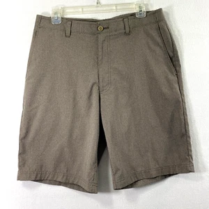 Ben Hogan Golf Shorts Mens Size 32 Gray Tan Lightweight 10" Inseam Flat Front - Picture 1 of 8