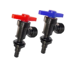 (2-PACK) THC EXPORTS 28887 PEXLOCK 1/2" HOT & COLD WASHING MACHINE VALVES *C12 - Picture 1 of 3