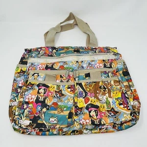 Le SportSac Tokidoki Tote Bag LargePirate Ship Gems Island Sharks Treasure - Afbeelding 1 van 24