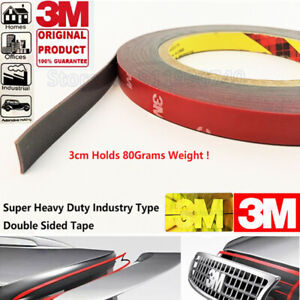 3M VHB 0.8mm x 3m Heavy Duty Mounting Double Sided Adhesive Acrylic Foam Tape 