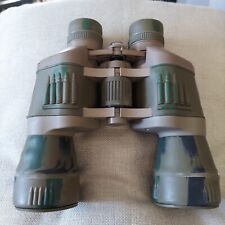 Rongda 20 X 50 Camouflage Binoculars Carrying Case & Lens Covers Good Condition