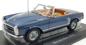 Norev 1/18 Scale Diecast 183767 - Mercedes-Benz 230 SL 1963 - Met Blue - Picture 1 of 5