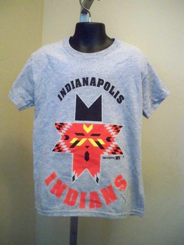 New-Minor Flaw-Indianapololis Indians Sizes Toddler 4T-S(7) Gray Shirt Cover