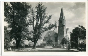 Foto-AK INTERLAKEN /Kanton BERN Kath. Kirche um 1930 - Picture 1 of 1