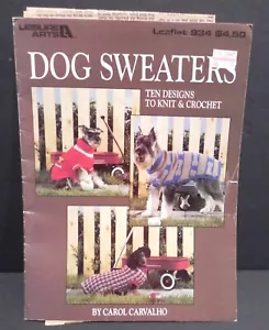 Leisure Arts Dog Sweaters to Knit and Crochet #934 pre-owned - Picture 1 of 2