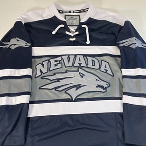 Nevada Wolfpack Hockey Trikot Herren Erwachsene Small blau weiß grau Kolosseum - Bild 1 von 6