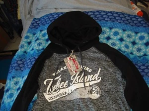 Coconut Creek Windbreaker Jacket size L Black w/White Pullover Long Sleeves - Bild 1 von 6