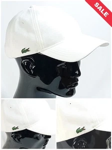 LACOSTE WEISS UNISEX BIO BAUMWOLLE WEISS SPORT TWILL KAPPE UVP £60 - Bild 1 von 14