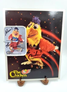 1980 San Diago Chicken 8 x 10 Photo and Patch Autographed To Glenn - Bild 1 von 7