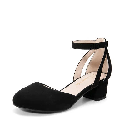 Girls Dress Shoes Elegant 1.5 inch Heels Dance Pumps Wedding Shoes Party Shoes - Image 1 of 4