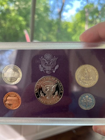 1988 "S" U.S. Mint Clad Proof Set 5 Coins with COA Cover