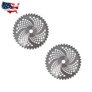 2 Pack Replace 10" x 40T Carbide Tip Brush Blades Fit For String Trimmer Head - Picture 1 of 6