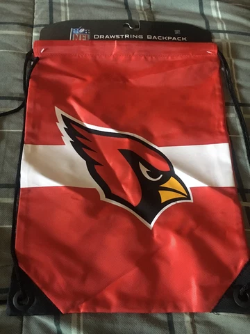 Arizona Cardinals Draw String Soft Back Pack NWT Cover