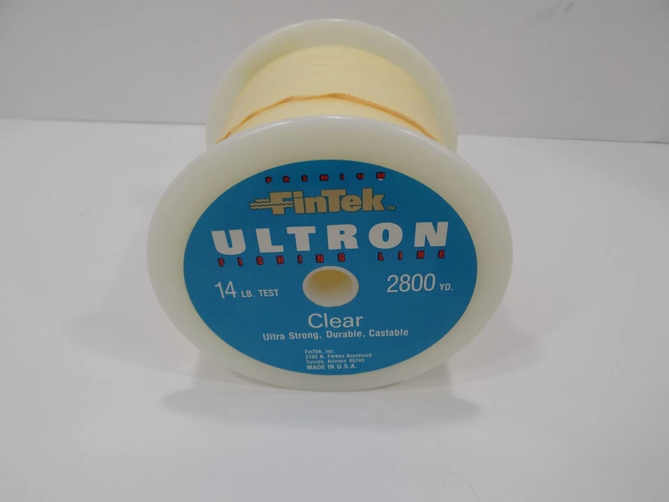 Fintek Ultron Fishing line 14 LB 2800 yards HUGE ROLL! NOS Made in U.S.A. - Image 1 of 4