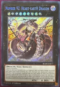 Yugioh Nummer 92: Heart-EartH Dragon Secret Rare 1. Auflage NM - Bild 1 von 1