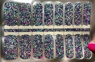 Tiras de esmalte de uñas de color, 16ct. Ocean Sparkle.  Lea la descripción a continuación Foto 1 de 3