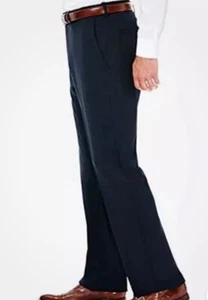 J.m. Haggar Men's Classic Fit Stretch Navy Suit Dress Pants Blue 32/30 New - Picture 1 of 4