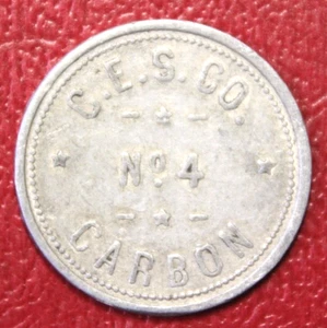 Carbon Utah CES Co No4 Carbon gut für 5 Sticks Pulver Aluminium 31mm rund Medaille - Bild 1 von 2