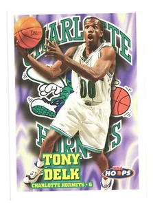 1997-98 NBA Hoops Basketball Charlotte Hornets Tony Delk - Bild 1 von 2